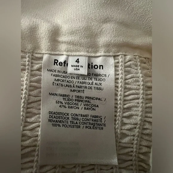 💖 New Reformation Zoey top Size 4 - Picture 5 of 5